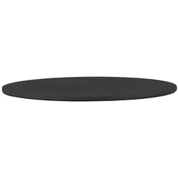 IB Laursen Platte für Stumpenkerze, Kerzentablett, Ø 10,5 cm, schwarz
