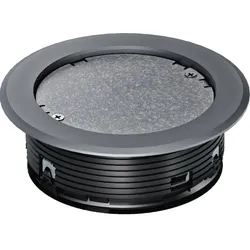 Hager LAR02KB7011 Leitungsauslass mit Blinddeckel für Bodenbelag Spannbereich >32mm eisengrau