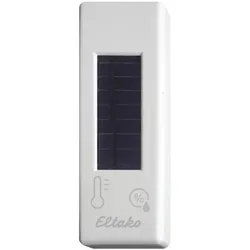 Eltako, Aktor, Funk-Temperatur-Feuchtesensor mit Solarzelle und Batterie, glänzend (Heizungsaktor)