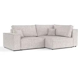 ECKSOFA AVION mit Schlaffunktion Beige im Neve Stoff