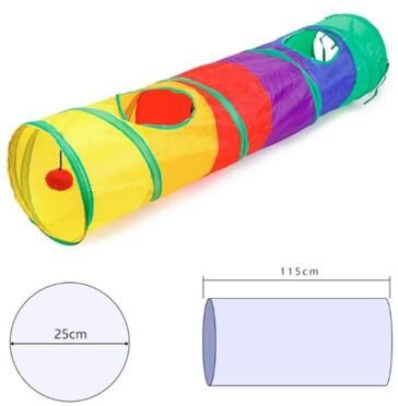 Uplift Picks Collapsible Cat Tunnel Interactive Pet Play Tube For Indoor And Outdoor Exercise Training d