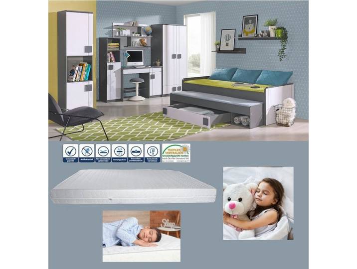 möbel-direkt.de Jugendzimmer-Set Gumi, (Komplett Set, 10-tlg., in verschiedenen Zusammenstellungen wählbar), ABS laminiert, MDF