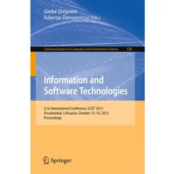 Information and Software Technologies, Fachbücher