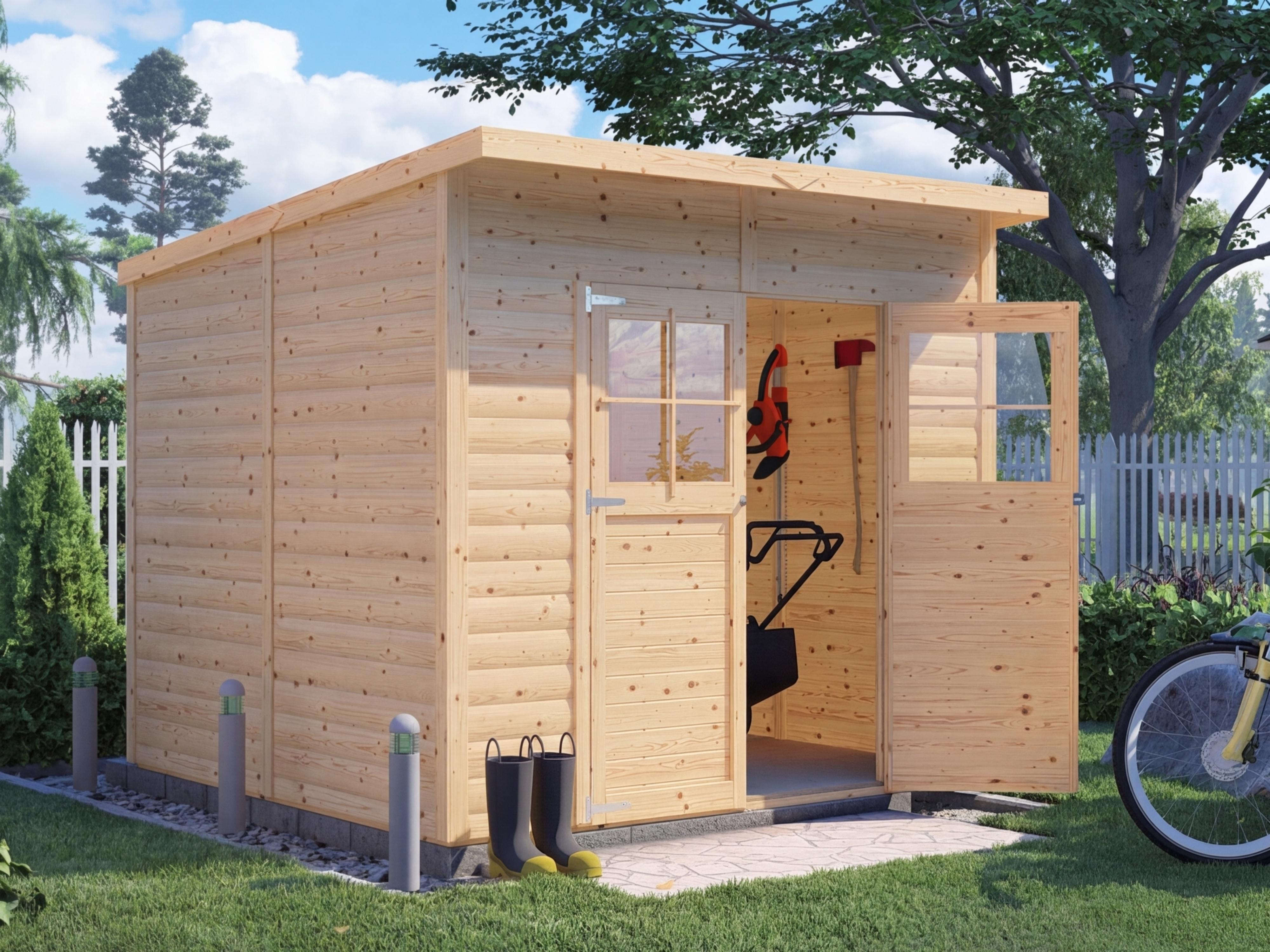 Gartenhaus Lenn 4 19 mm natur
