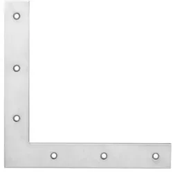 Haustür-Eckwinkel, L 300 x H 300mm, Enden gerade,Eisen galvanisch hell verzinkt