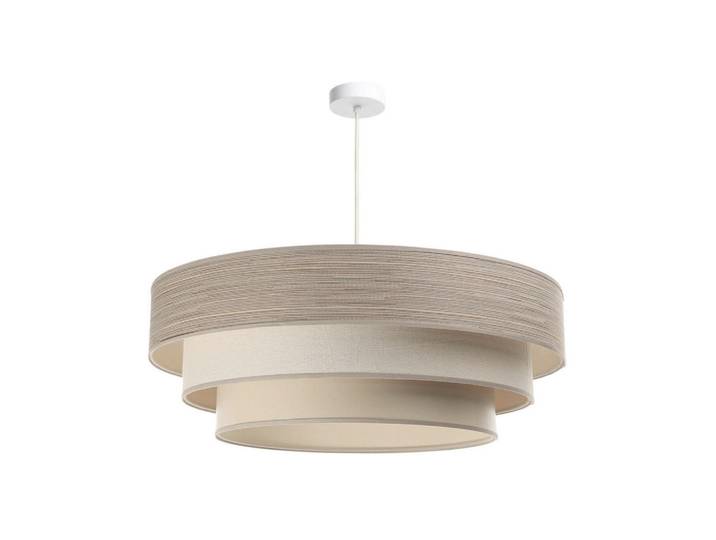 Hängeleuchte Boho Elegant, Creme, Beige, Karamell, Metall, Kunststoff, rund, 89 cm, Handmade in Europe, Europäischer Sicherheitsstandard, Schutzklasse II (Schutzisoliert), Lampen & Leuchten, Innenbeleuchtung, Hängeleuchten, Pendelleuchten