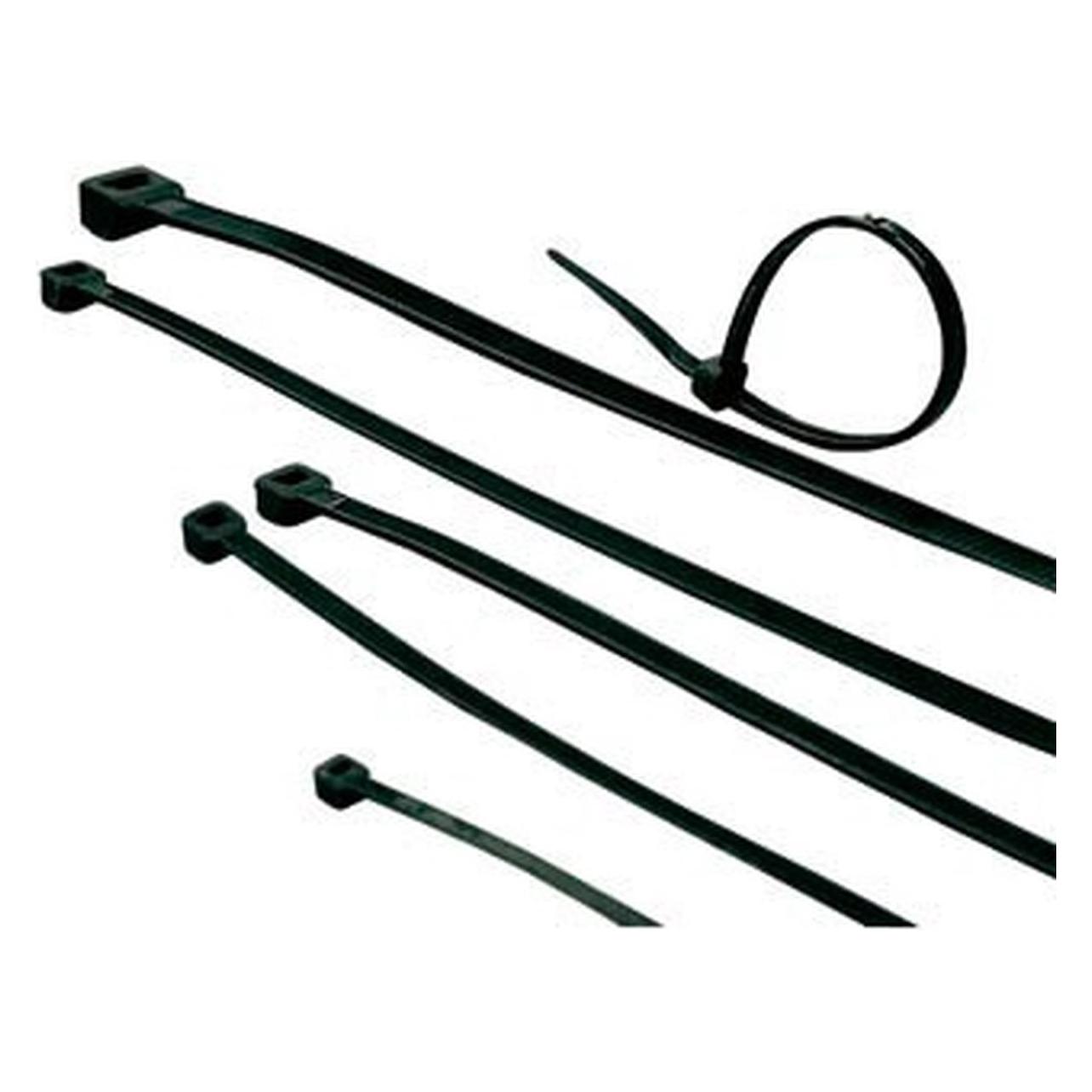 ACT Cable ties black, length 450 mm, width 8.0 mm. Length: 450 mm Cable tie black 450/8.0mm (450 mm, 100 Stk.) (CT1090)