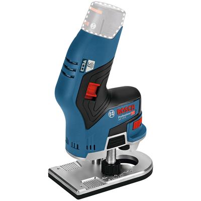 Akku-Fräse BOSCH PROFESSIONAL "GKF 12V-8", blau, B:80mm H:252mm L:144mm, Fräsmaschinen, ohne Akku