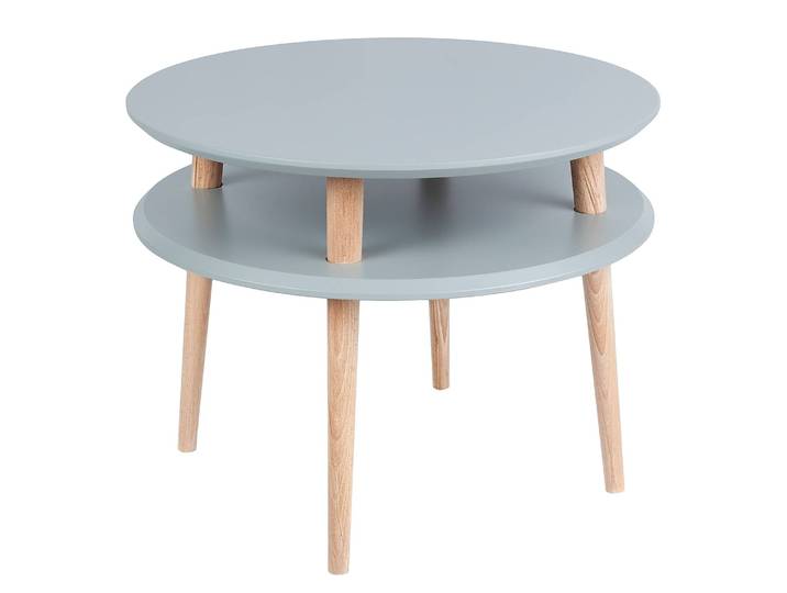 Table basse 57 x 45cm Gris/Gris