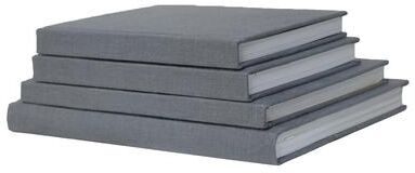 Booth & Williams Decorative Books - Slate Coffee Table Stack - 4 Grey Books