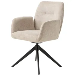 Stuhl Roxana Stoff Beige Sand