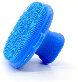Quick Pick Pro Silicone Face Scrubber Body In 4 Colors, Baby Shower Cleansing Brush, Soft Exfoliating Beard Scrubber For Men blue