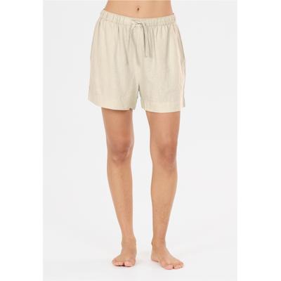 Shorts NOU "Natasha", Damen, Gr. 36, EURO-Größen, sanftes weiß, 55% Leinen, 45% Viskose, bestickt, Hosen Shorts, aus atmungsaktivem Material
