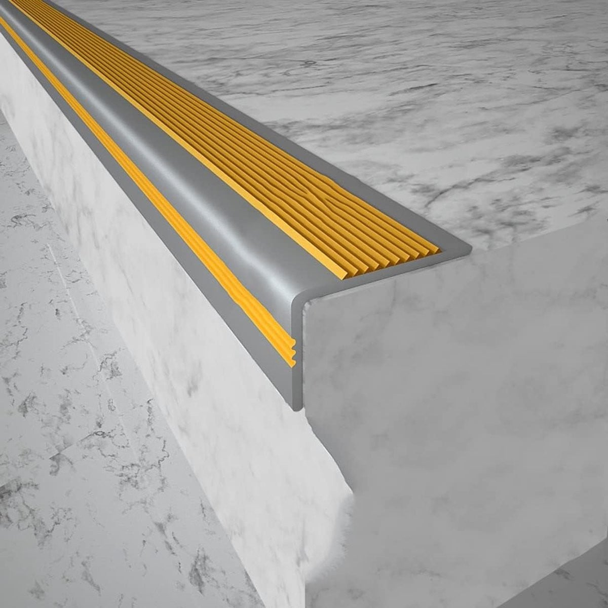 Antislip Traptreden - Zelfklevende Rubberen Strips van PVC - Grijs