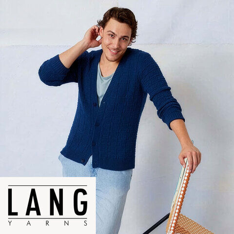 Strickanleitung – Herrenjacke "Marius" aus Lang Yarns Oceania