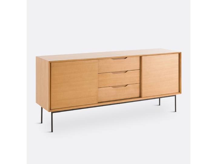 LA REDOUTE Buffet plaqué chêne, Noyeto Beige Chêne