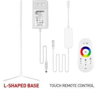 Uplift Picks 180CM Smart RGBIC Corner Floor Lamp With Tuya Control white (remote Control) uk Plug 160cm 63 Inch