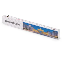 Metrie bedruckter Zollstock Geschenk | Brandenburger Tor in Berlin