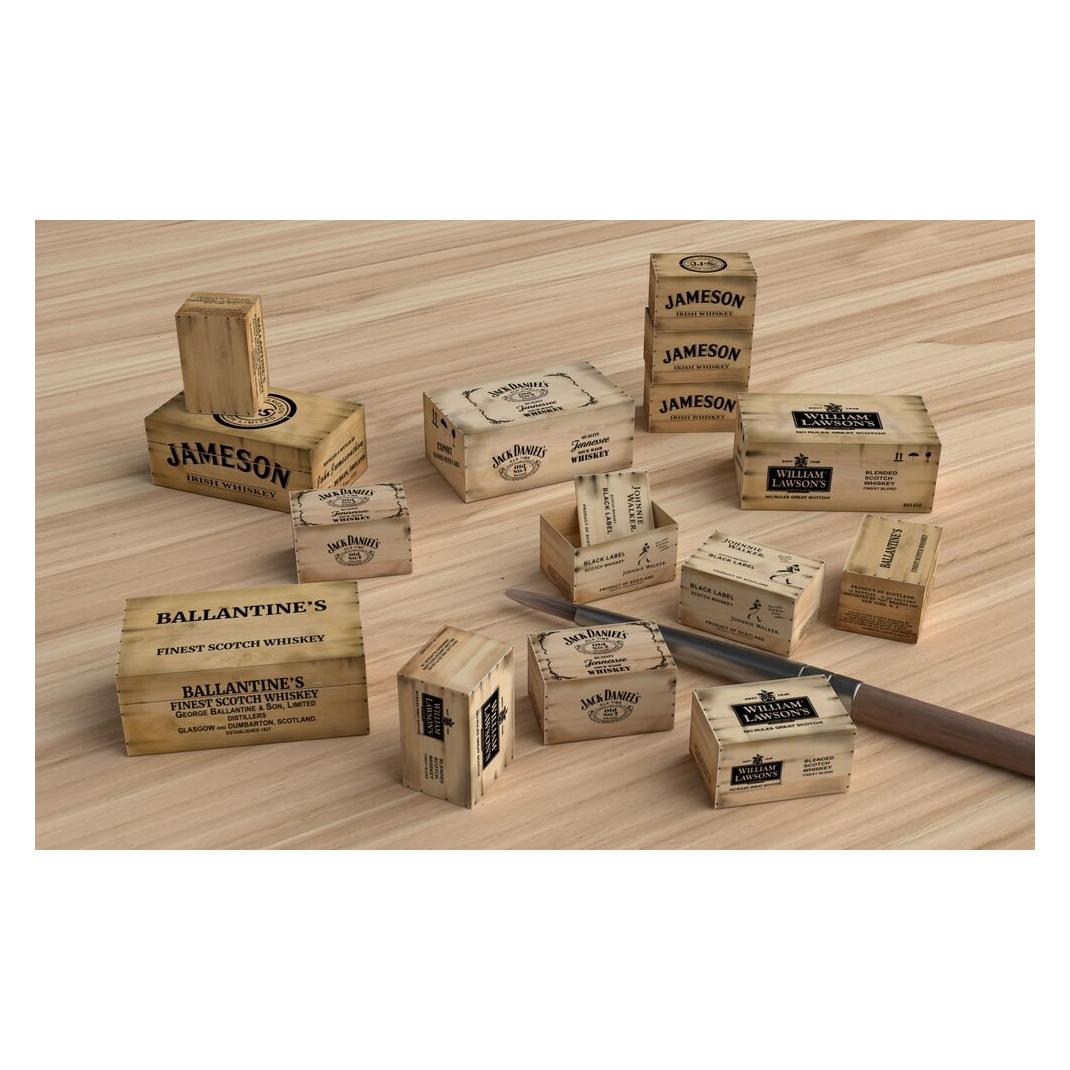 Matho Models Wooden Crates: whiskey (35130)