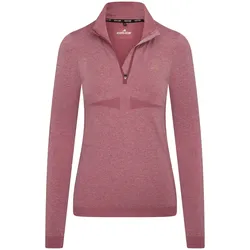 Euro-Star Maggy Damen langarm Sweater mit halben Reisverschluss Blush Melange , Größe: S
