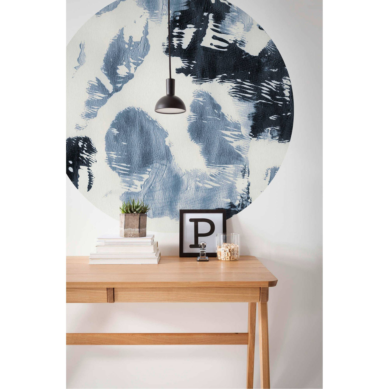 home24 Fotobehang Arty Blue Mural