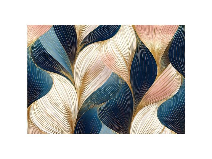 FOTOTAPETE Art Deco Abstrakt Blau 200x140 cm