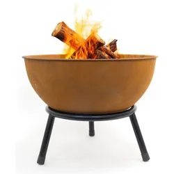 Heat Outdoor Living, Feuerschale, HEAT Feuerkorb auf Füssen Kappa Rostbraun Ø56 cm (70 cm)