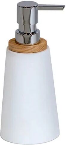 Showerdrape Sonata White & Bamboo Liquid Soap Dispenser
