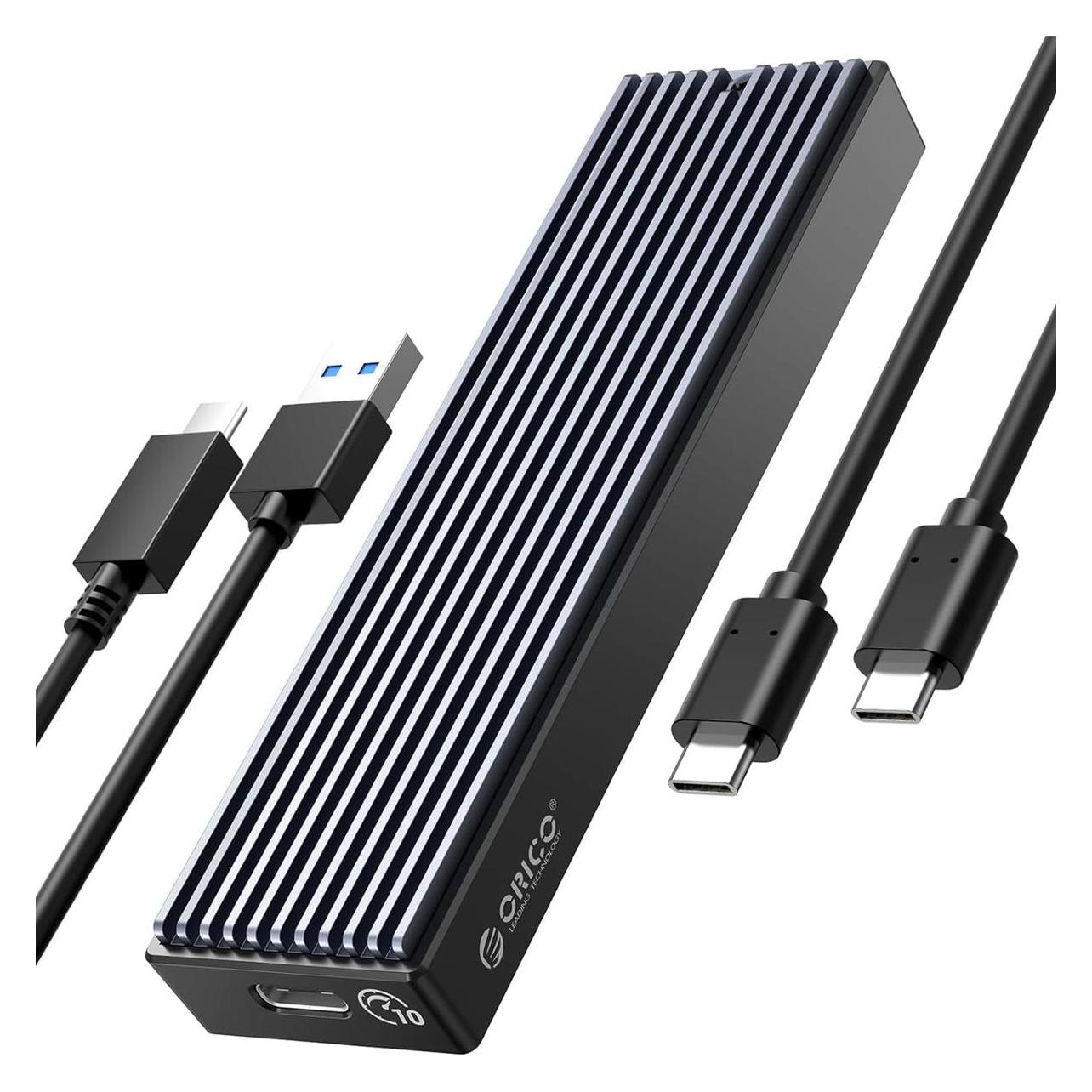 Orico M.2 NVME Classic Enclosure 10Gbps (Black) (M.2) (ORICO-M2PV-C3-BK-BP-HW)