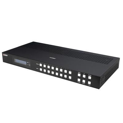 Lindy 38435 Matrixschalter AV-Matrix-Umschalter Eingebautes Display