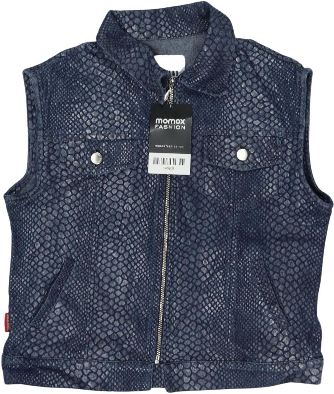 Moschino Mädchen Jacke oder Mantel, Marineblau, Gr. EU 134 (US 9-10 Jahre), Lyocell / Synthetik / Baumwolle - Second Hand