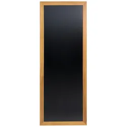 Securit® Wandtafel „Long“ – Teakholz lackiert – Montageset inklusive – 56x150cm
