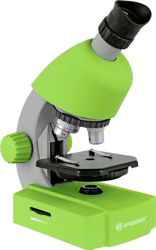 Bresser Optik 8851300B4K000 grün Kinder-Mikroskop Monokular 640 x Durchlicht