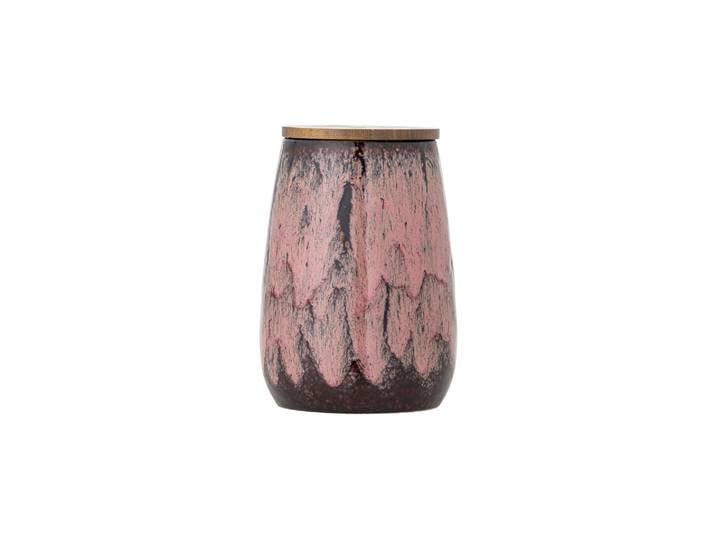 Rayen Cruche avec couvercle , Rose, Grès