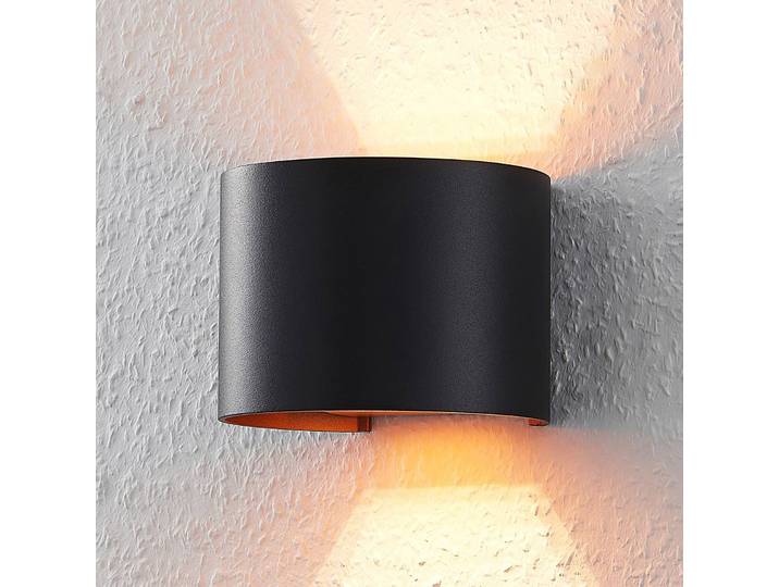 Wandleuchte Zuzana Arcchio, dimmbar, schwarz, für Wohn- / Esszimmer, Aluminium, Modern