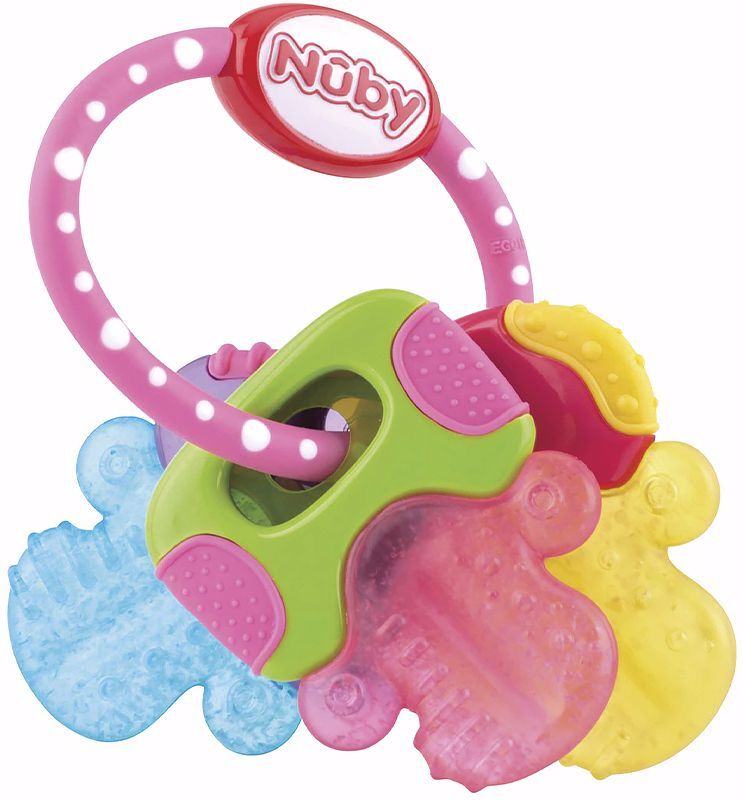 Nûby Icybite mordedor llaves 3m+ #rosa