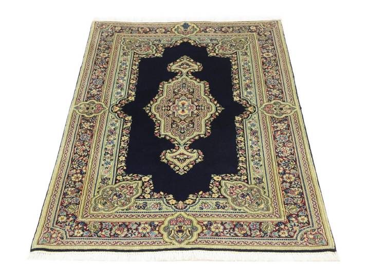 Kerman Signiert Teppich 90x149 Handgeknüpft Orientteppich Perserteppich Wolle