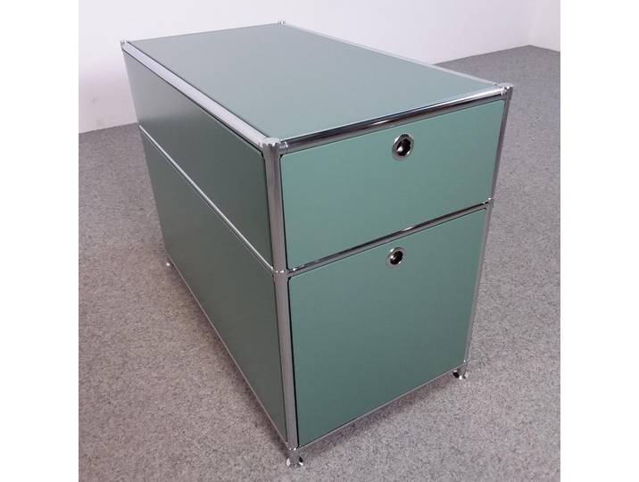 Standcontainer System4, Dunkelgrün, ohne Schliesszylinder, Neu – Ideal für leichte Aufbewahrung