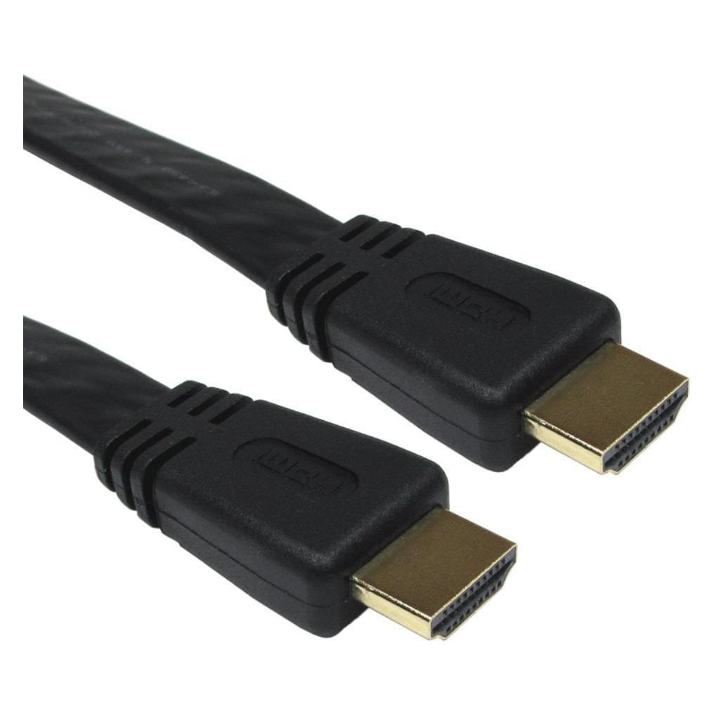 Cables Direct Cdl 1mtr Black HDMI M - M Flat (1 m) (CDLHD-001)