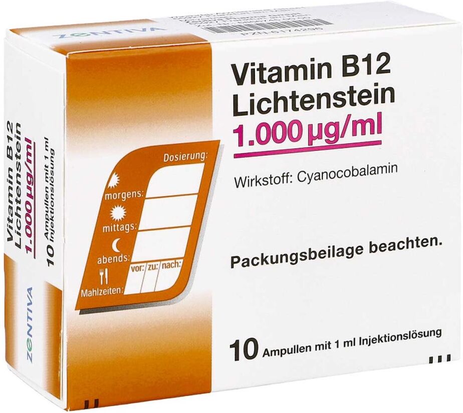 Vitamin B12 1000 [my]g Lichtenstein Ampullen