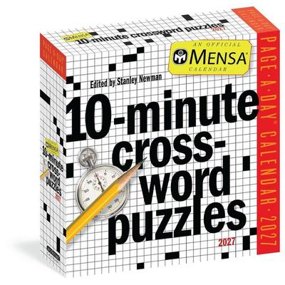 Mensa® 10-Minute Crossword Puzzles Page-A-Day® Calendar 2027