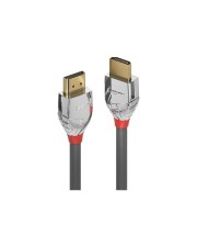 Lindy Cromo Line HDMI mit Ethernetkabel M bis M 50 cm Dreifachisolierung Grau 4K Unterstützung (37870)
