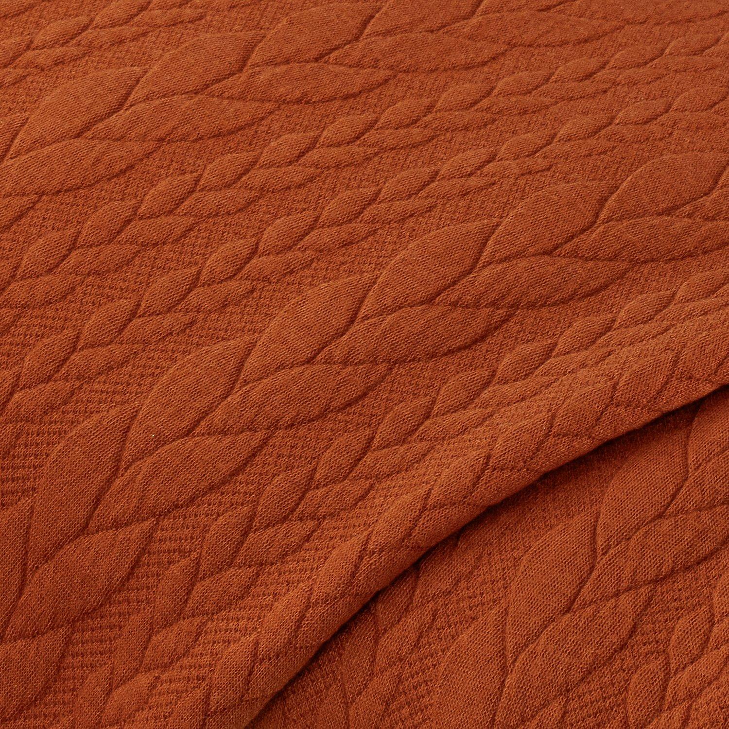 Jacquard-Jersey "Zopf" in 3D-Optik, terra