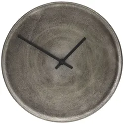 House Doctor Wanduhr Curva, ∅ 30 cm, silber oxidiert