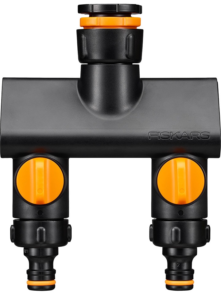 Fiskars 2-Wege-Ventil "Comfort" in Schwarz/ Orange - onesize