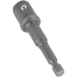 BGS 9685-3 Adapter 12,5mm (1/2") für Bohrmaschinen Antrieb Außensechskant 6,3mm (1/4")