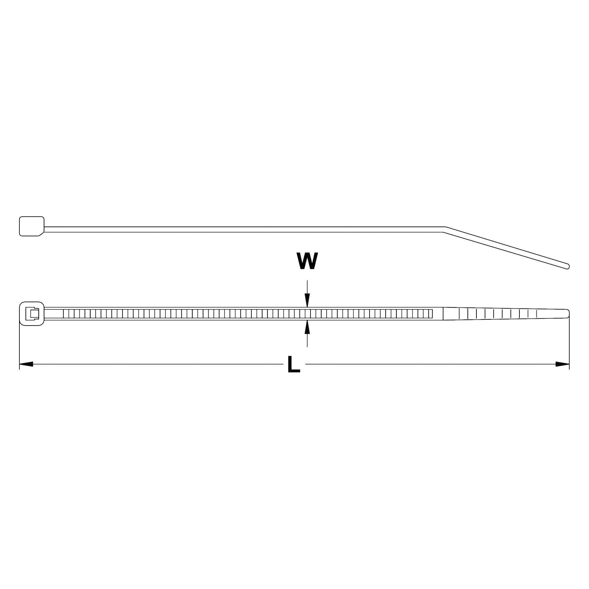 Tru Components Kabelbinder 240 mm Schwarz UV- (Kunststoffkabelbinder, 240 mm, 100 Stk.) (1592863)