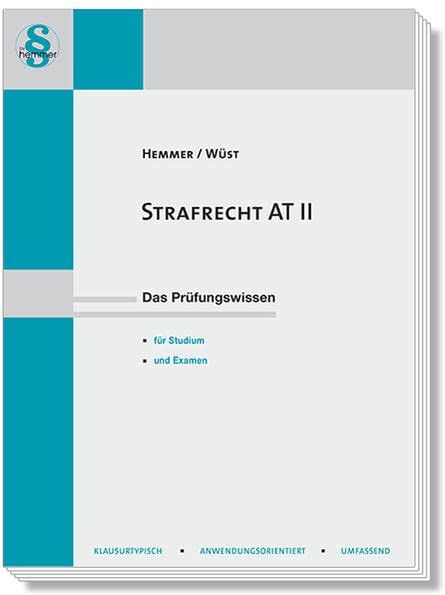 Karl-Edmund Hemmer - Strafrecht AT II (Skripten - Strafrecht) (Skripten - Zivilrecht) - Preis vom 30.09.2026 09:01:18 h