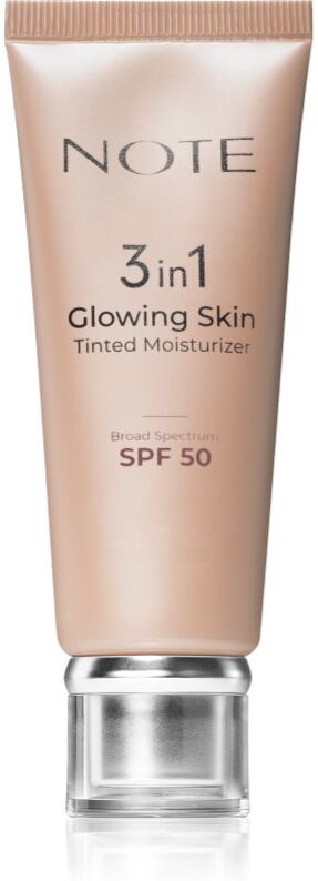 Note Cosmetique 3 in 1 Glowing Skin tinted moisturiser with a brightening effect SPF 50 30 ml