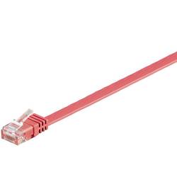 MicroConnect V-UTP601R-FLAT RJ45 Patchkabel 1 m Rot 1 St.